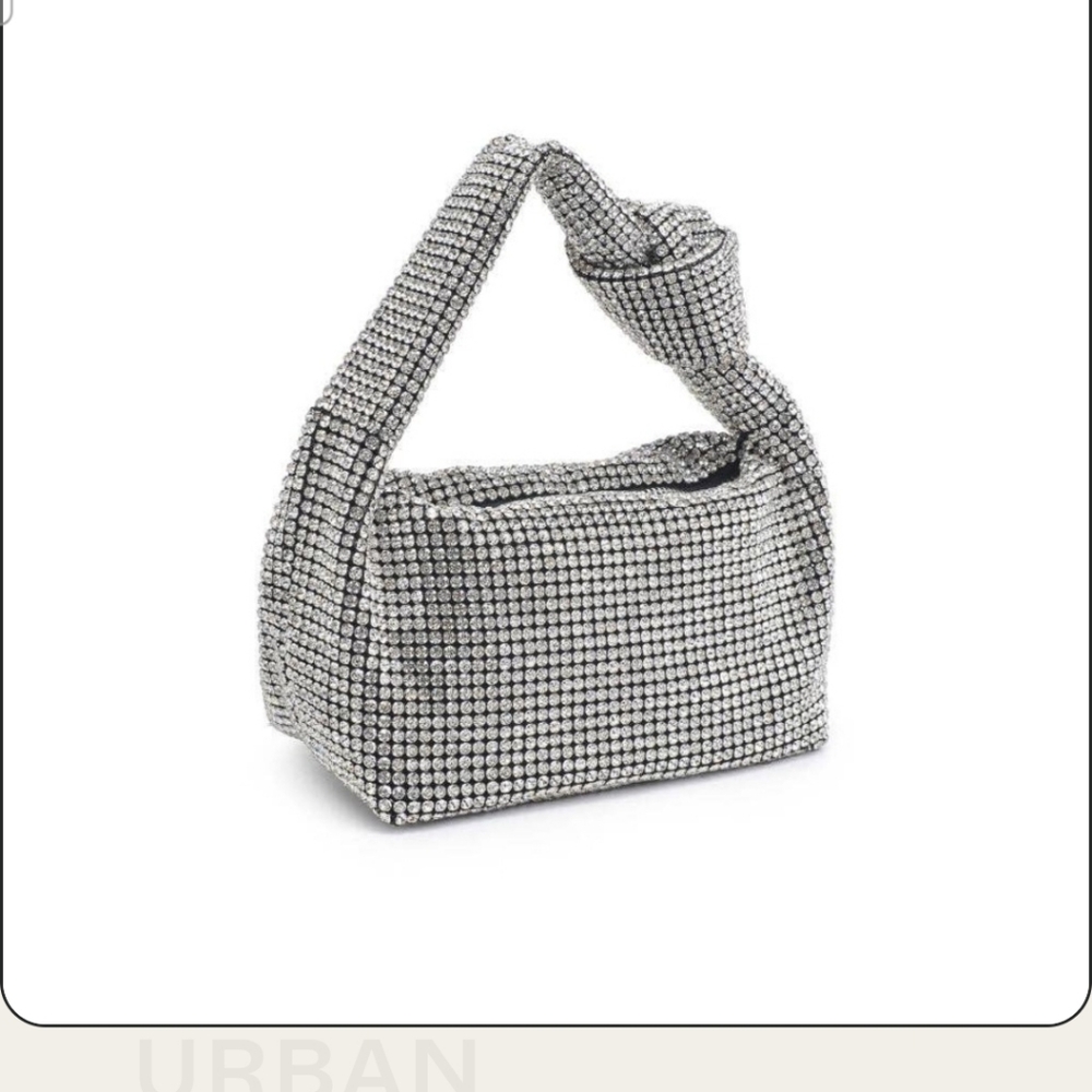 Elegant Silver Women's Evening Bag - Material: Rhinestones -NEW YEARS EVE!!!! - Picture 3 of 6